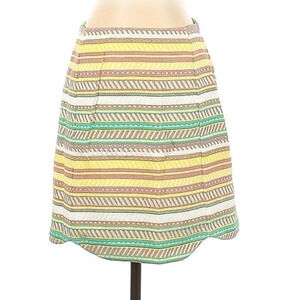 Anthropologie | Hutch | Bohemian Stripe Embroidered Mini Skirt Size 0 XXS XS